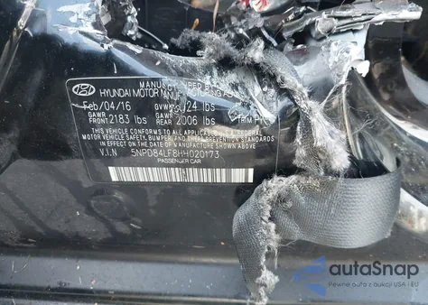 2017 Hyundai Elantra Se z USA, uszkodzony, nr VIN 5NPD84LF8HH020173